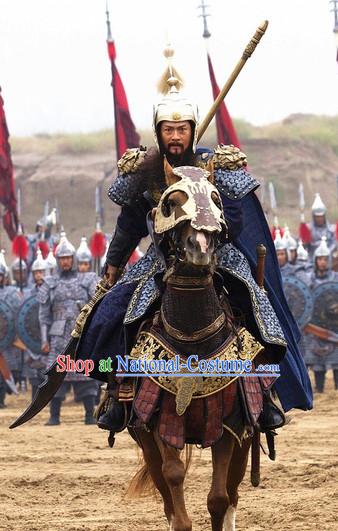 Traditional Chinese Ancient General Warrior Armor Costumes Complete Set