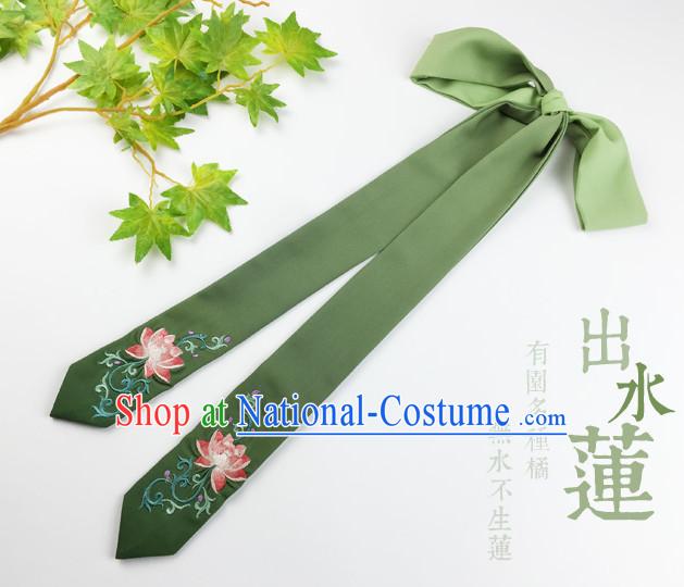 Green Handmade Chinese Traditional Hair Band Hair Bands Headbands for Girls