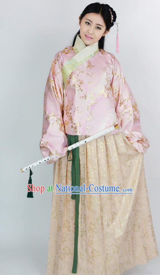 Ancient Chinese Female Ming Dynasty Suit Complete Set