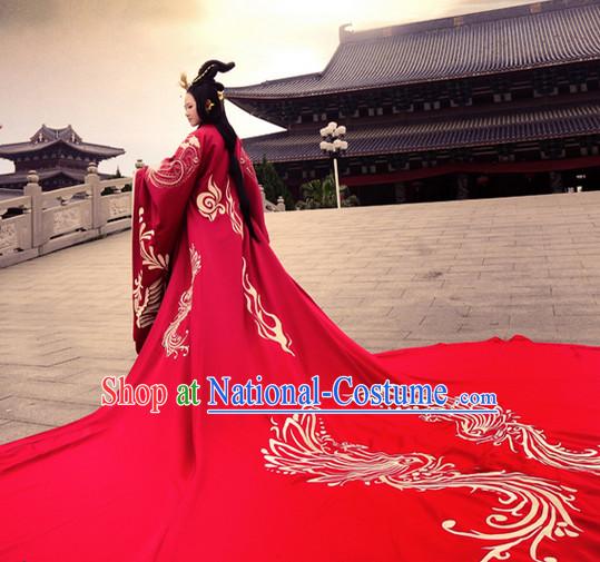 Ancient Chinese Traditional Bridal Wedding Ceremonial Dresses for Men and Women