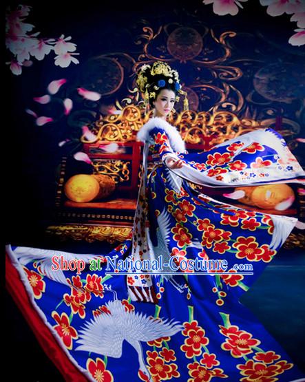 China Tang Dynasty Empress Crane Clothing