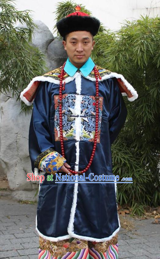 Ancient Chinese Official Costumes and Hat Complete Set for Men