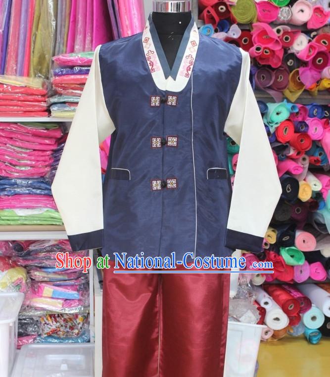 Asia Fashion Korean Jacket and Pants Hanbok Clothing for Men