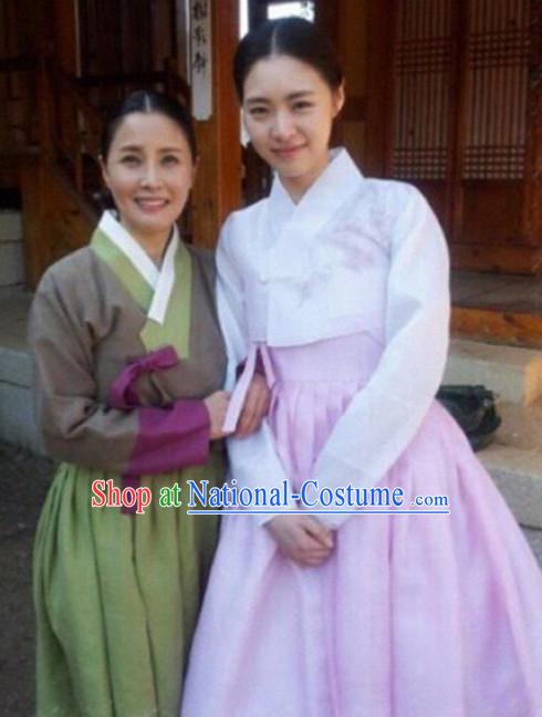 Korean Hanbok Top and Skirt Complete Set for Girls