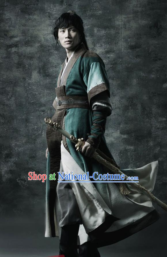 Ancient Korean General Costume and Hat Complete Set