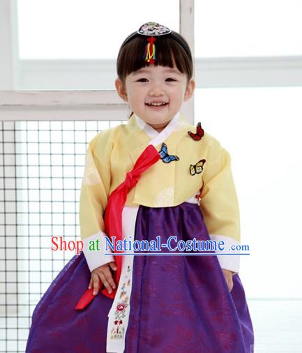 Korean Traditional Hanbok Dress for Little Girls