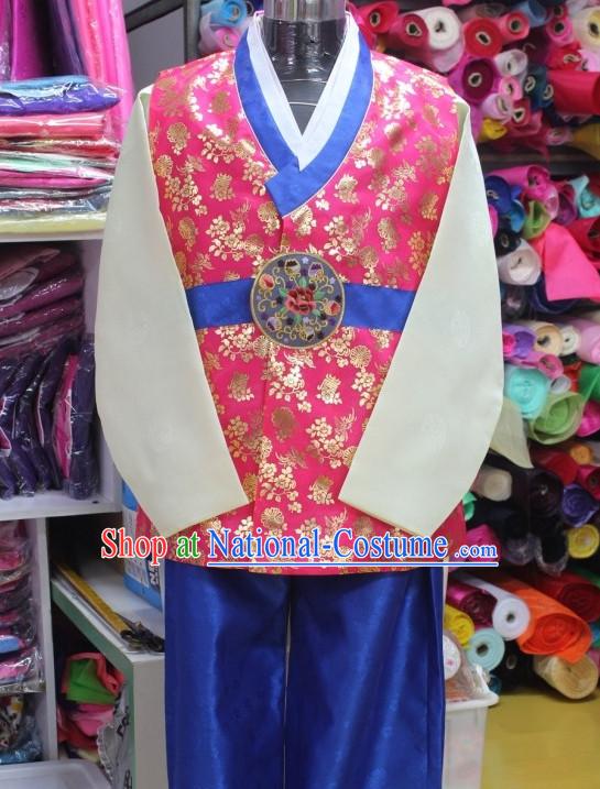 Made to Order Plus Size Korean Fashion Hanbok Clothing Complete Set for Men