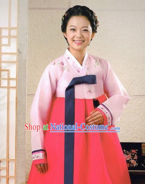 Korean Traditional Hanbok Robe for Ladies