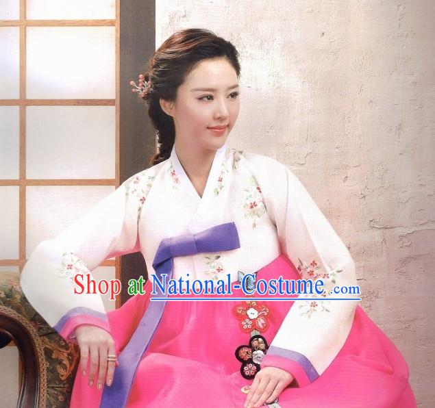 Classic Korean Fashion Hanbok Dresses Complete Set for Women