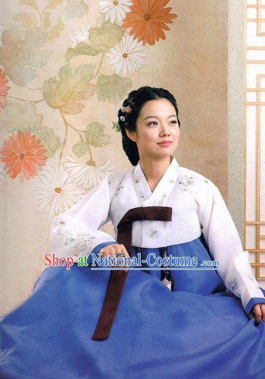 Handmade Plus Size Korean Traditional Clothing Hanbok for Ladies