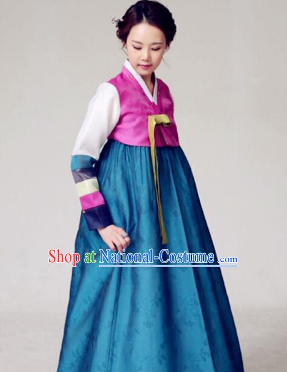 Korean Classicial Fashion Hanbok Dresses Complete Set for Women