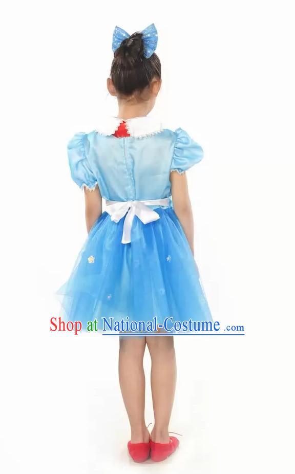 Lovely Primary Student Dance Costume and Headpiece for Children