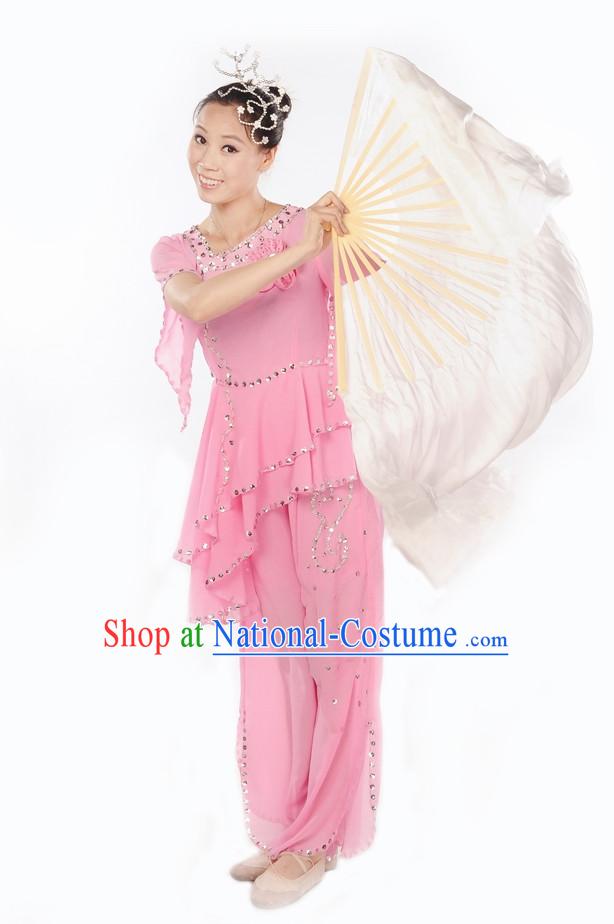 Light Pink Fan Dance Suit