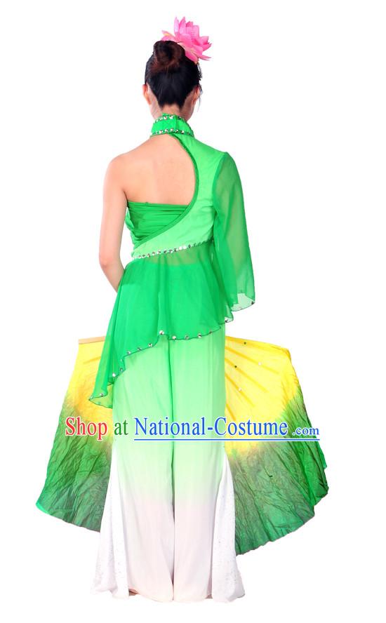 s Dance Costumes Fan Dance Costume for Girls