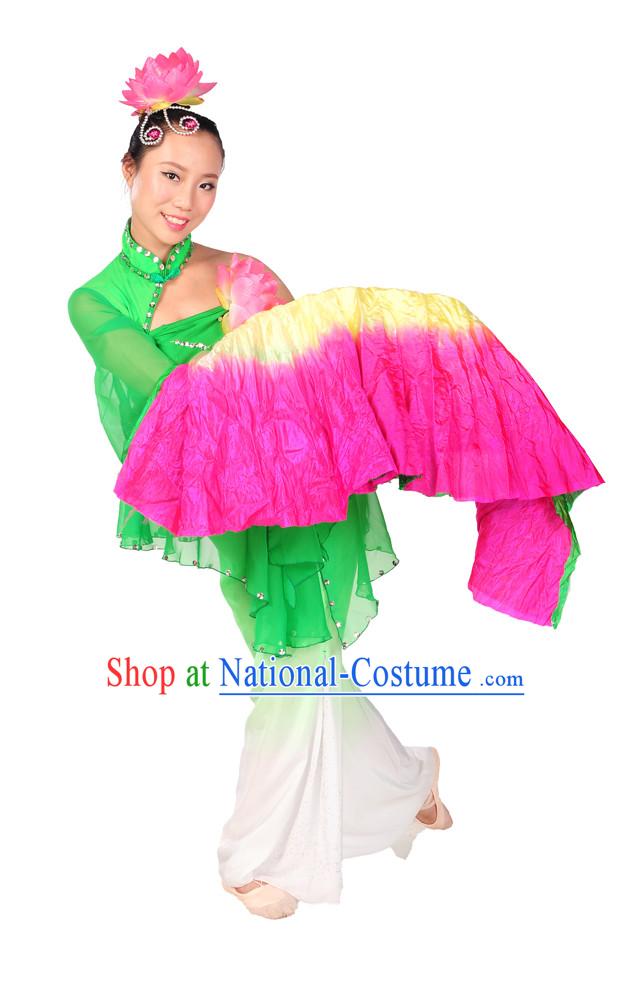 s Dance Costumes Fan Dance Costume for Girls