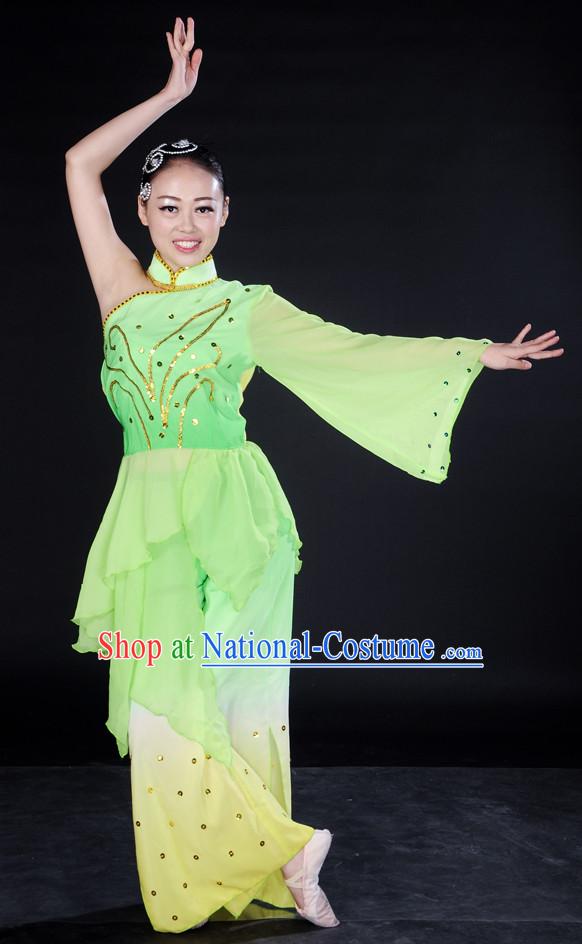 China Folk Dance Wear and Headpieces for Girl