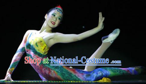 Chinese Competition Gymnastics Leotards Dance Clothes Costume Uniforms for Women