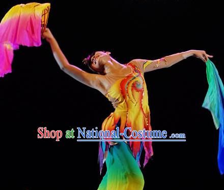 Top Phoneix Fan Dancing Costume for Women