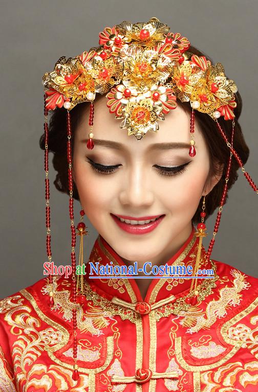 Traditional Chinese Bridal Wedding Hair Decorations