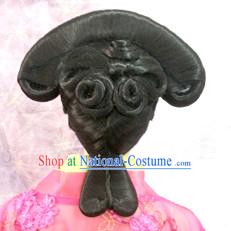 Chinese Qing Manchu Black Wigs for Women