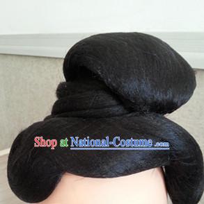 Tang Dynasty Chinese Traditional Hair extensions Wigs Fascinators Toupee Hair Pieces Full Wigs