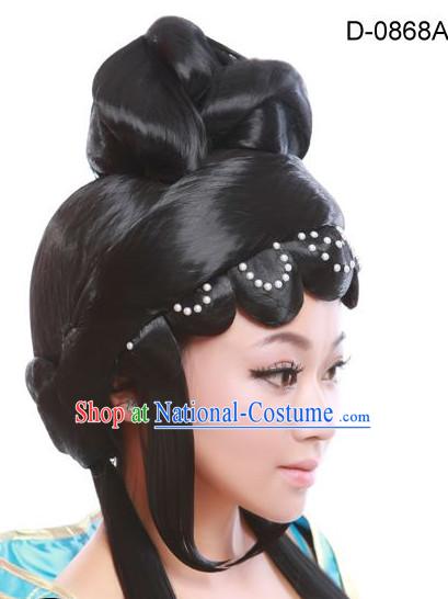 Chinese Opera Hair extensions Wigs Fascinators Toupee Hair Pieces Long Wigs and Accessories for Women