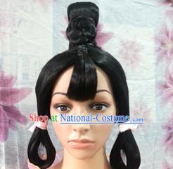 Chinese Ancient Hair extensions Wigs Fascinators Toupee Hair Pieces Long Wigs for Girls