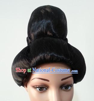 Chinese Classicial Tang Dynasty Lady Hair extensions Wigs Fascinators Toupee Long Wigs Hair Pieces Halloween Wigs