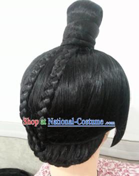 Chinese Ancient Male Prince Black Wigs