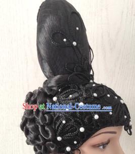 Chinese Classical Black Women Opera Wigs for Women