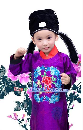 Tang Dynasty Clothing and Hat for Kids