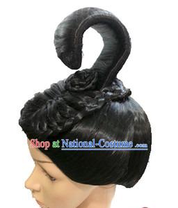 Chinese Classicial Queen Wigs Hair Extensions Lace Front Wig Hair Pieces for Women