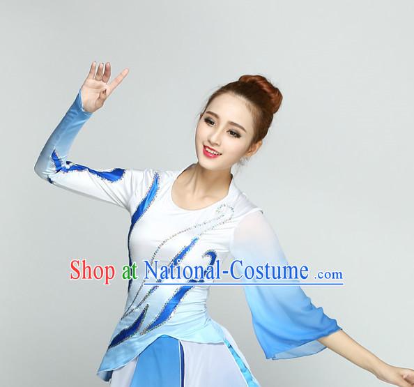 Top Chinese Quality Dance Costumes and Headdress Complete Set for Women