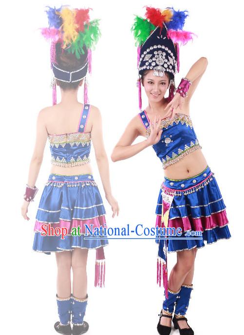 Chinese Teenagers Minority Dance Costumes for Competition