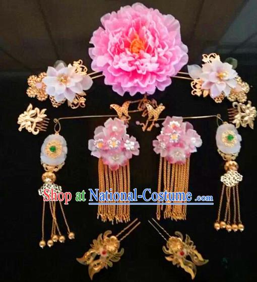 Chinese Handmade Flower Hair Accessories Headband Headbands Fascinators Wedding Hair Clips