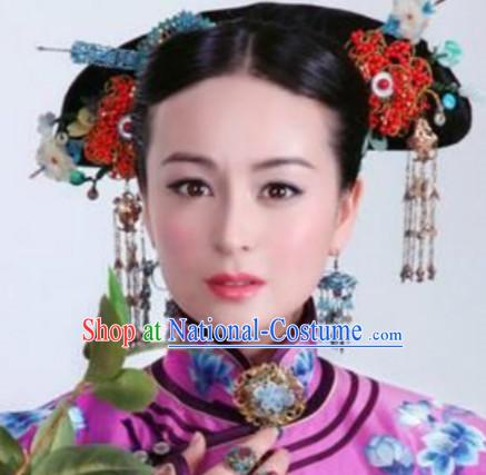 Chinese Handmade Princess Flower Hair Accessories Headband Headbands Fascinators Wedding Hair Clips