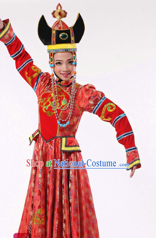 Chinese Mongolian Dance Costume Dancewear Discount Dane Supply Clubwear Dance Wear China Wholesale Dance Clothes for Girls