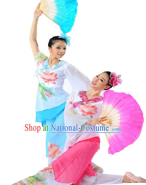 Chinese Fan Dance Uniform Dancewear Discount Dane Supply Dance Wear China Wholesale Dance Clothes