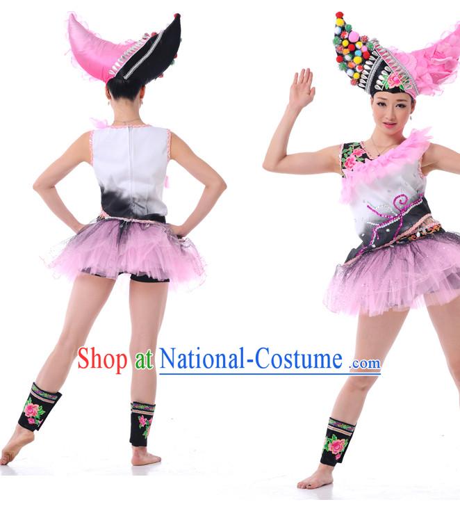 Chinese Girls Folk Dance Costumes Dancewear Discount Dane Supply Clubwear Dance Wear China Wholesale Dance Clothes