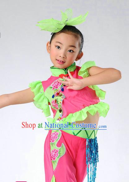 Chinese Kids Folk Dance Costumes Dancewear Discount Dane Supply Clubwear Dance Wear China Wholesale Dance Clothes