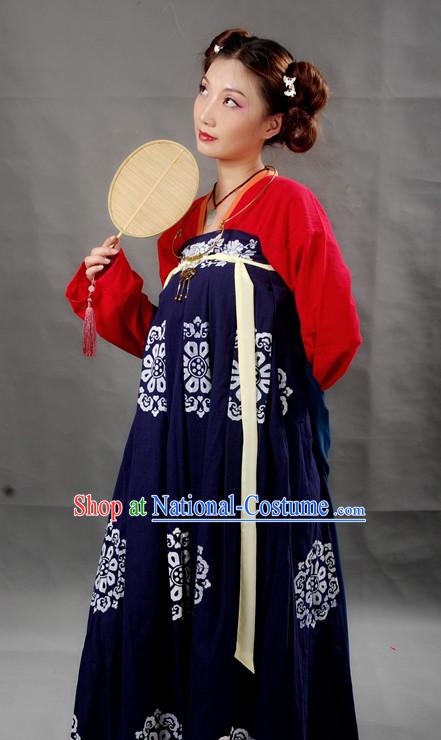 Chinese Female Tang Dynasty Hanfu Costume Ancient Costume Traditional Clothing Traditiional Dress Clothing online