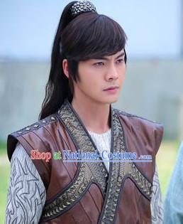 Ancient Chinese Swordsman Male Wigs