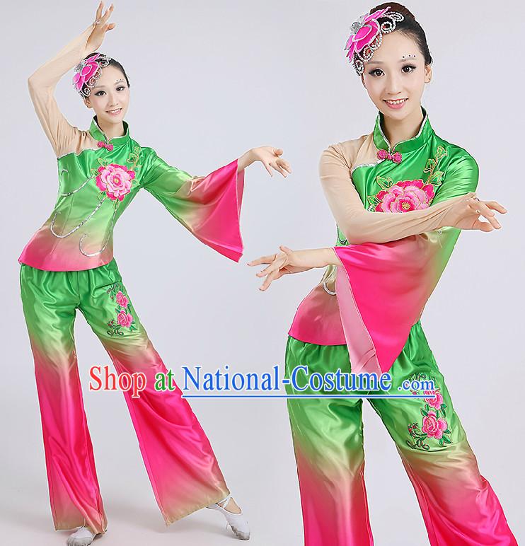 Chinese Folk Dance Costumes Costume Discount Dance Costume Gymnastic Leotard Dancewear Chinese Dress Dance Wear