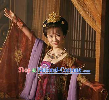 Ancient Chinese Princess Black Wigs and Hair Jewelry