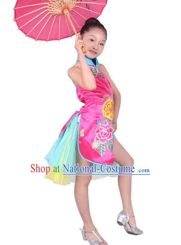 Chinese Kids Dance Costume Competition Dance Costumes