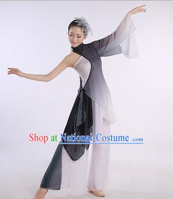 Color Transition Chinese Classic Competition Dance Costume Group Dancing Costumes for Women