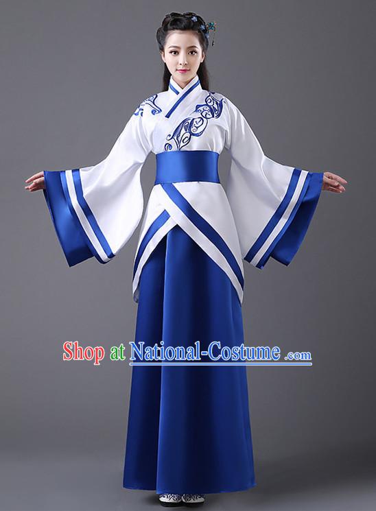 Chinese Classic Hanfu Competition Dance Costume Group Dancing Costumes for Women