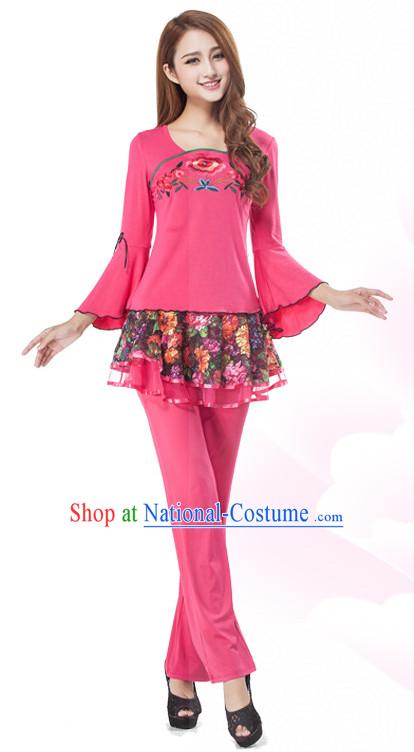 Chinese Style Modern Dance Costume Discount Dance Gymnastics Leotards Costume Ideas Dancewear Supply Dance Wear Dance Clothes Suit