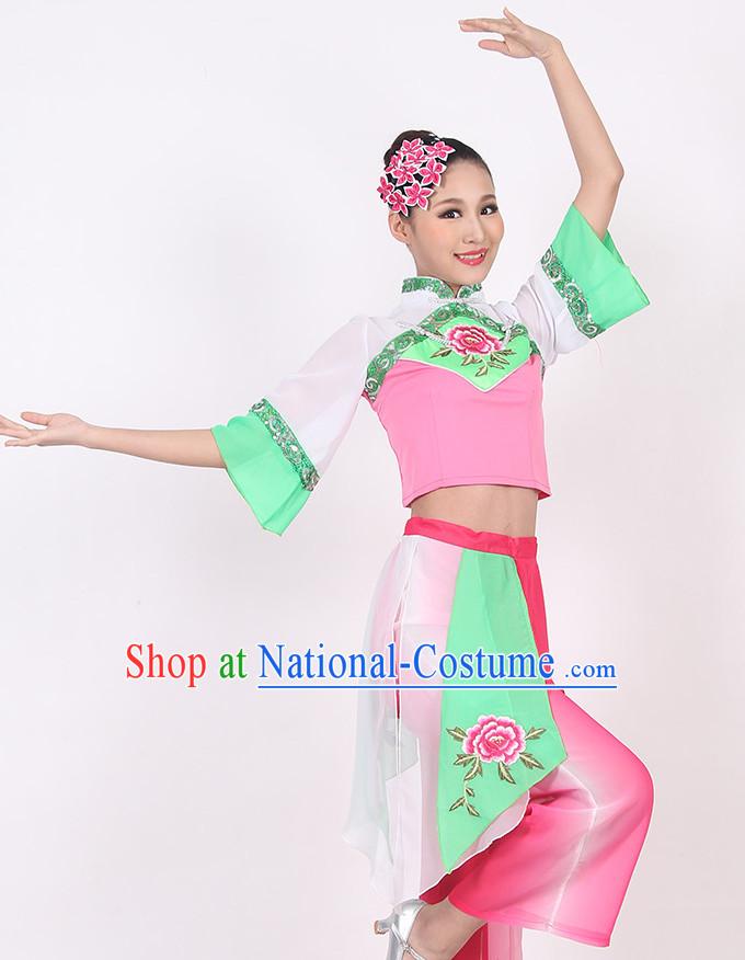 Chinese Style Handkerchief Dance Costume Ideas Dancewear Supply Dance Wear Dance Clothes Suit