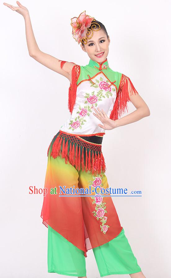 Chinese Classical Fan Dance Costume Ideas Dancewear Supply Dance Wear Dance Clothes Suit